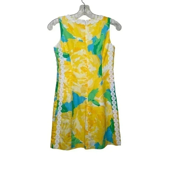 NWT Lilly Pulitzer Yellow Mila Shift Dress First Impressions Sunglow Yellow 00 - Picture 7 of 13